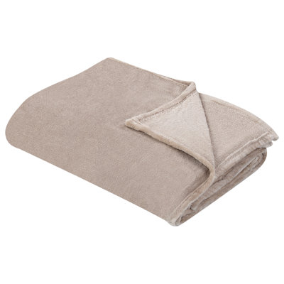 Beliani Blanket Bayburt 150 X 200 Cm Beige from B&Q