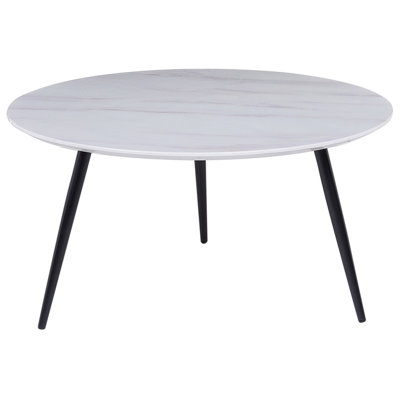 B&Q -  Coffee Table Effie White Marble