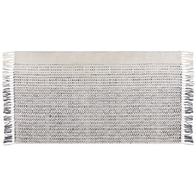 B&Q -  Rug Omerli White 80 X 150 Cm Wool