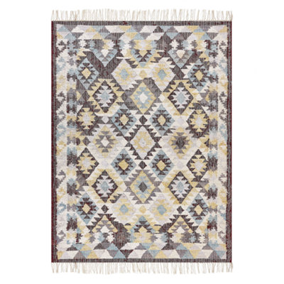 B&Q -  Rug Fener Multicolour 140 X 200 Cm Jute