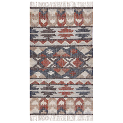 B&Q -  Rug Kalfa Multicolour 80 X 150 Cm Jute