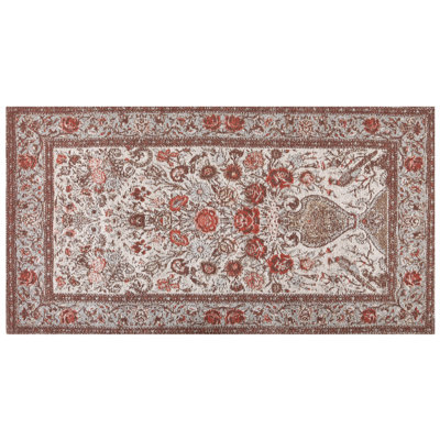 B&Q -  Rug Binnisz Red 80 X 150 Cm Cotton