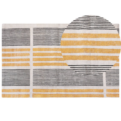 B&Q -  Rug Katra Beige 140 X 200 Cm Cotton