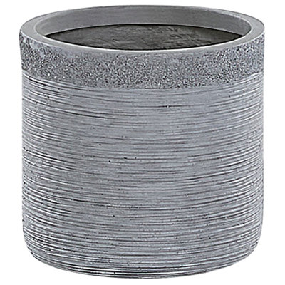 Beliani  Plant Pot Samos 26 Cm Grey from B&Q