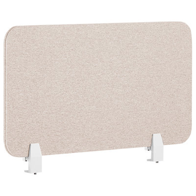 B&Q -  Desk Screen Wally Beige