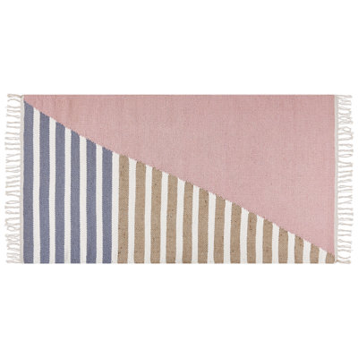 B&Q -  Rug Engiz Multicolour 80 X 150 Cm Wool