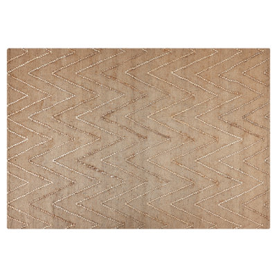 B&Q -  Rug Daday Beige 140 X 200 Cm Jute