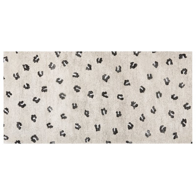 B&Q -  Rug Afis Beige 80 X 150 Cm Cotton