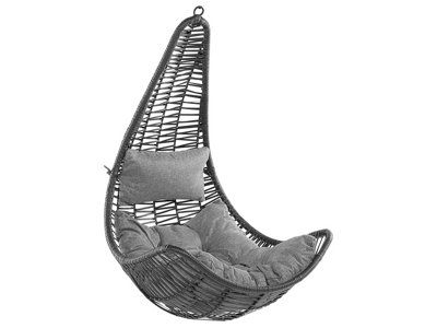 Beliani Hanging Chair Atri Ii Pe Rattan Black from B&Q