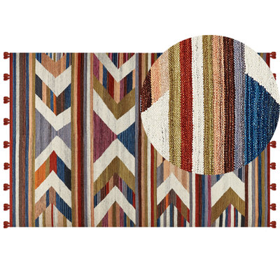 B&Q -  Rug Mrgashat Multicolour 200 X 300 Cm Wool Kilim