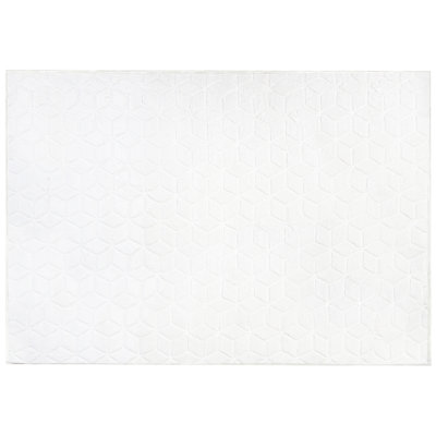 B&Q -  Faux Fur Rug Thatta White 160 X 230 Cm