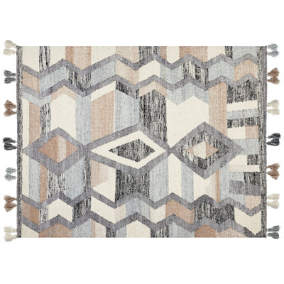 B&Q -  Rug Aygezard Multicolour 160 X 230 Cm Wool Kilim