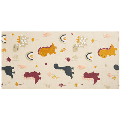 B&Q -  Kids Rug Tiop Multicolour 80 X 150 Cm Cotton