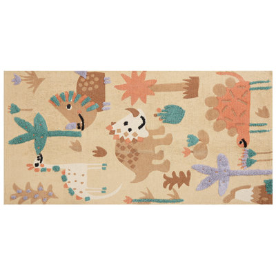 B&Q -  Kids Rug Stabat Multicolour 80 X 150 Cm Cotton