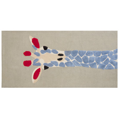 B&Q -  Kids Rug Sakubo Multicolour 80 X 150 Cm Cotton