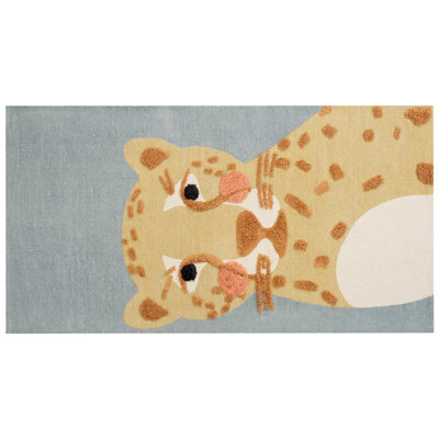 B&Q -  Kids Rug Tangse Grey 80 X 150 Cm Cotton