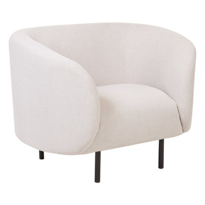 Beliani Armchair Loen Fabric Light Beige from B&Q
