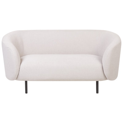Beliani Sofa 2 Seater Loen Fabric Light Beige from B&Q
