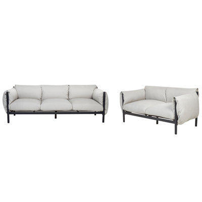 Beliani Garden Sofa Set 5 Seater Esperia Grey Metal from B&Q