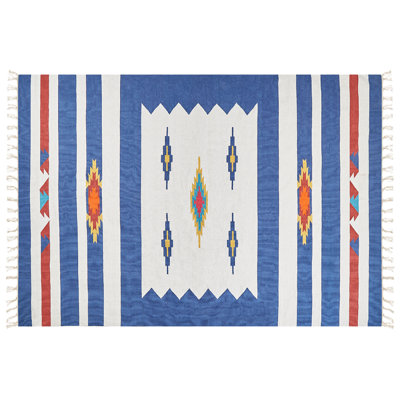 B&Q -  Rug Varser Multicolour 200 X 300 Cm Cotton Kilim