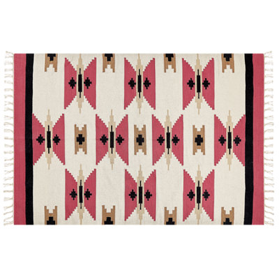 B&Q -  Rug Garni Multicolour 160 X 230 Cm Cotton Kilim