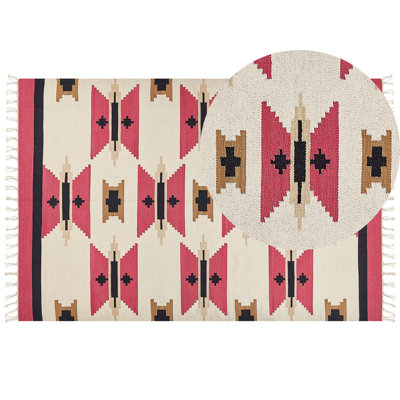 B&Q -  Rug Garni Multicolour 200 X 300 Cm Cotton Kilim