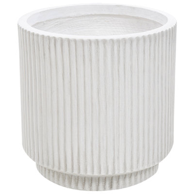B&Q -  Plant Pot Daria 24 Cm Off-White
