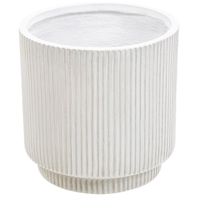 B&Q -  Plant Pot Daria 30 Cm Off-White