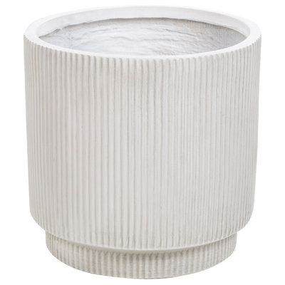 Beliani Plant Pot Daria 37 Cm Off-White from B&Q
