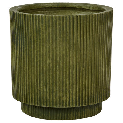 B&Q -  Plant Pot Daria 30 Cm Olive Green