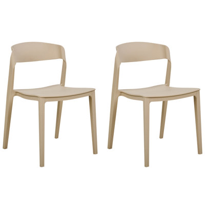 B&Q -  Set Of 2 Dining Chairs Somers Beige