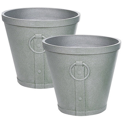 B&Q -   Plant Pot Vari 45 Cm Grey