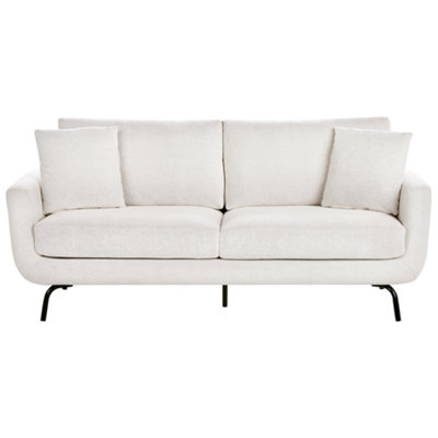 Beliani Sofa 3 Seater Vesala Fabric Off-White from B&Q