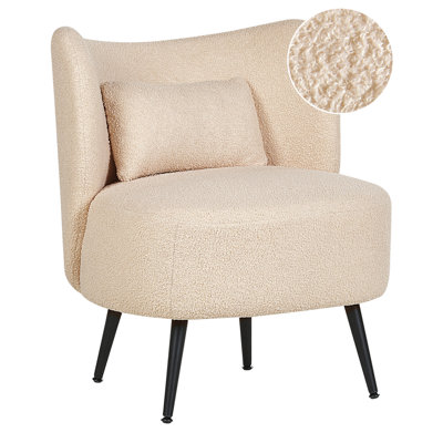 Beliani  Armchair Otsby Boucle Beige from B&Q