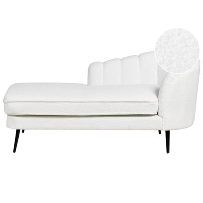 Beliani Right-Hand Chaise Longue Allier Boucle Off-White from B&Q