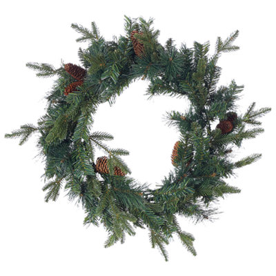 B&Q -  Christmas Wreath Kamerun Green 60 Cm