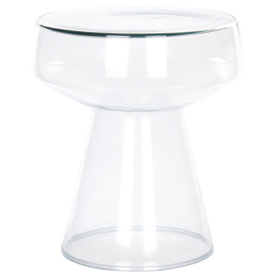 B&Q -  Side Table Laguna Glass Transparent