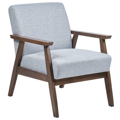 Beliani Armchair Asnes Fabric Light Grey from B&Q