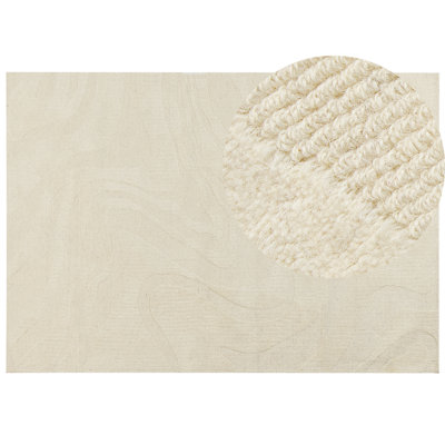 B&Q -  Rug Sasnak Beige 160 X 230 Cm Wool