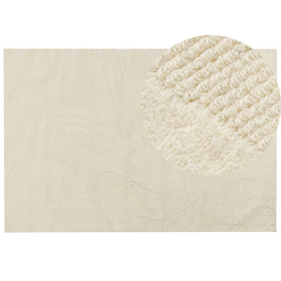 B&Q -  Rug Sasnak Beige 200 X 300 Cm Wool