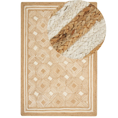 B&Q -  Rug Mengen Beige 200 X 300 Cm Jute