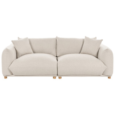 B&Q -  Sofa 3 Seater Luvos Fabric Light Beige