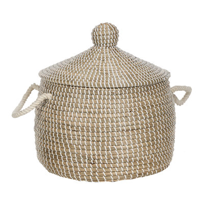Beliani  Basket Mytho Seagrass Natural from B&Q