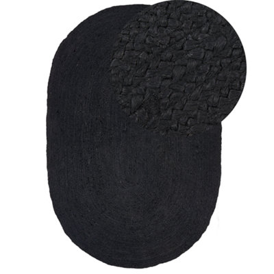 B&Q -  Rug Demirci Black 160 X 230 Cm Jute