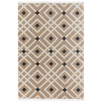 B&Q -  Rug Esencik Beige 160 X 230 Cm Jute
