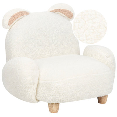 B&Q -  Kids Armchair Rabbit Kanna Boucle Off-White