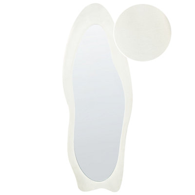 B&Q -  Wall Mirror Reigny 57 Cm 160 Cm Velvet White