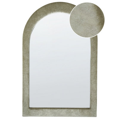 B&Q -  Wall Mirror Huriel 60 Cm 90 Cm Velvet Olive Green