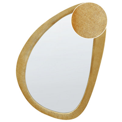 B&Q -  Wall Mirror Venas 61 Cm 91 Cm Velvet Mustard
