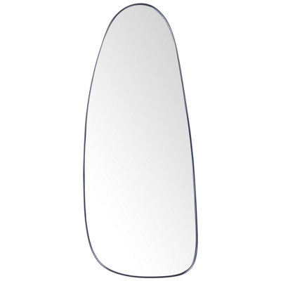 B&Q -  Wall Mirror Cergy 39 Cm 95 Cm Metal Black
